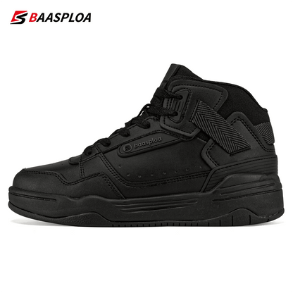 Baasploa Women Cotton Shoes Winter Leather Waterproof Non-Slip Comfortable Warm Plush New Women Outdoor Snow Ankle Boots - Touchy Style