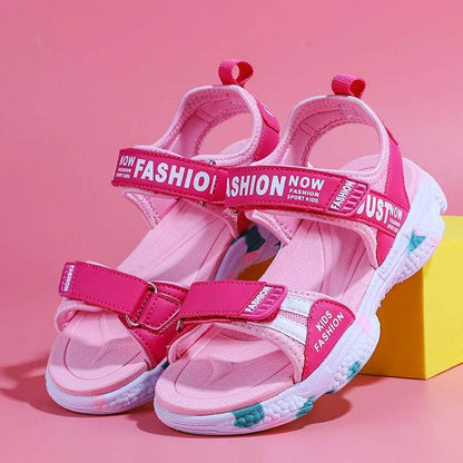 Summer Brand Non-slip Beach Shoes Children Sandals Girls Casual Shoes Kids Flowers Princess Flat Shoes Size 29-38 - Touchy Style