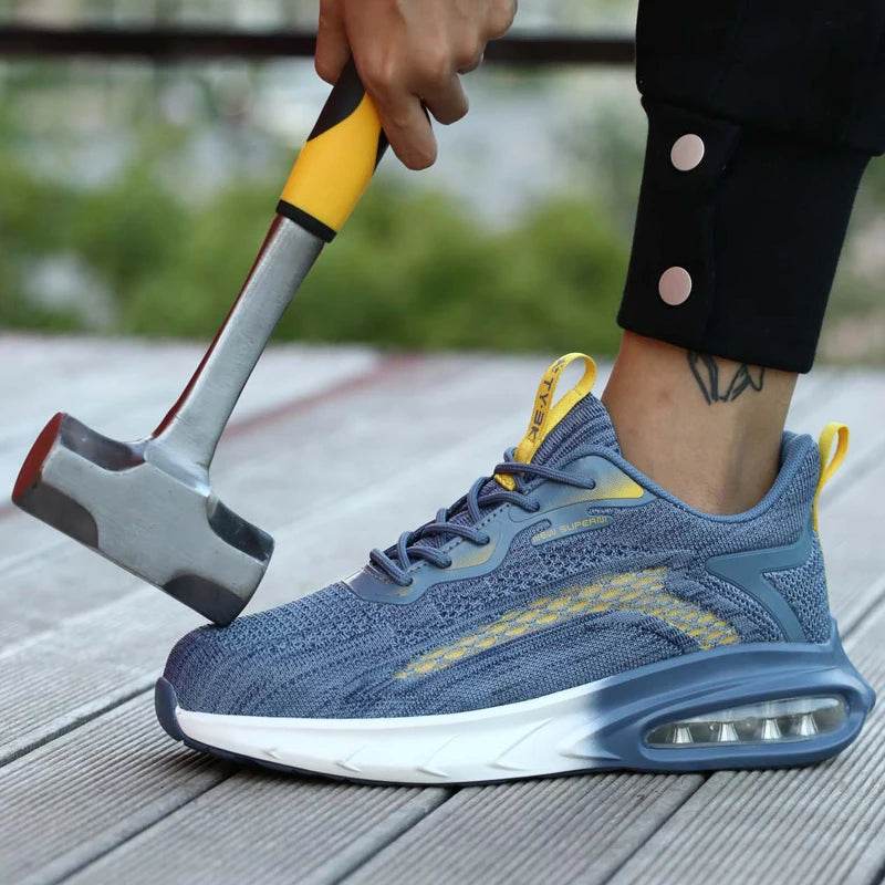 Safety Shoes Men Women Air Cushion Shoes Work Sneakers Steel Toe Cap Indestructible Shoes Breathable Puncture-Proof Men Boots - Touchy Style