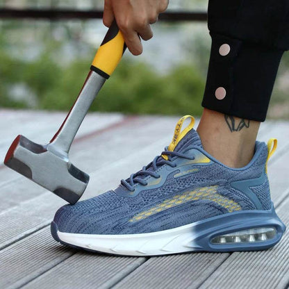 Safety Shoes Men Women Air Cushion Shoes Work Sneakers Steel Toe Cap Indestructible Shoes Breathable Puncture-Proof Men Boots - Touchy Style