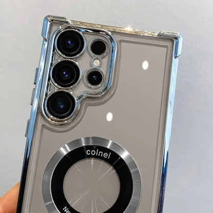 Cute Phone Cases For Galaxy S24, S23, S22 Ultra Plus FE - Luxury Transparent Plating Bumper Cover - TSP412