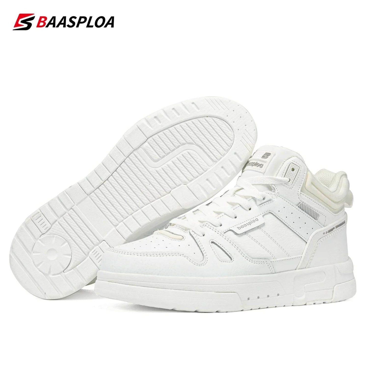 Baasploa Men Winter Boots Comfort Leather Cotton Shoes for Men Thickened Plush Warm Casual Sneakers Male Non-Slip Wear Resistant - Touchy Style