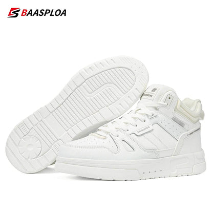 Baasploa Men Winter Boots Comfort Leather Cotton Shoes for Men Thickened Plush Warm Casual Sneakers Male Non-Slip Wear Resistant - Touchy Style