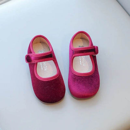 New Kids Leather Shoe Solid Color Versatile Princess Childrens Flats Fashion Causal Black School Girl Shoes Spring Autumn H04031 - Touchy Style