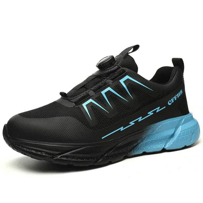 Rotating Buttons Work Safety Shoes For Women Men Steel Toe Shoes Puncture-Proof Women Work Sneakers Lightweight Protective Shoes - Touchy Style