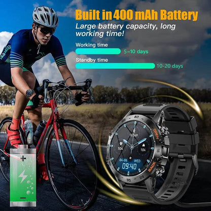 MEVADEN Steel 1.39 Bluetooth Call Smart Watch Men Sports Fitness Tracker Watches IP67 Waterproof Smartwatch for Android IOS MD52 - Touchy Style
