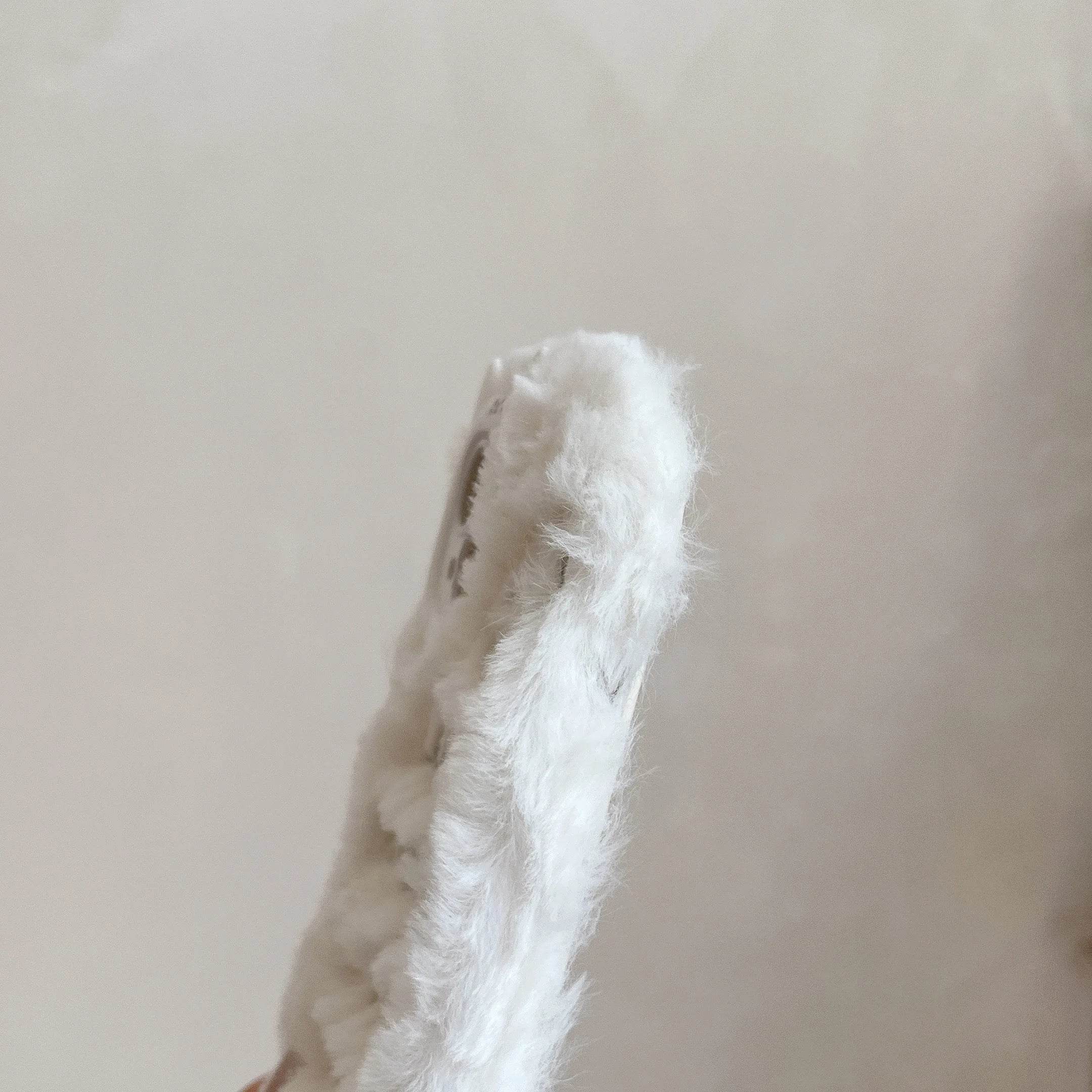 Cute Phone Cases For iPhone 16, 15, 14, 13 Pro Max - Pink &amp; White Fluffy with English Letter - Cat Ear Lens Frame - PC5330 - Touchy Style