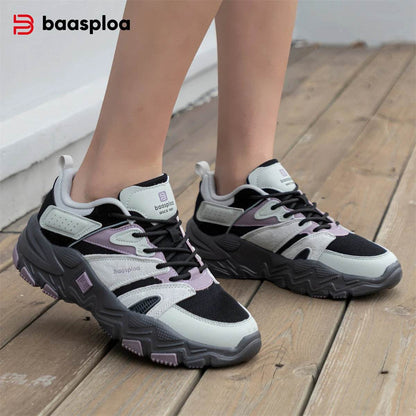 Baasploa Women Casual Shoes Mesh Surface Breathable Non-Slip Women Shoes 2024 New Arrival Brand Outdoor Women Walking Sneakers - Touchy Style