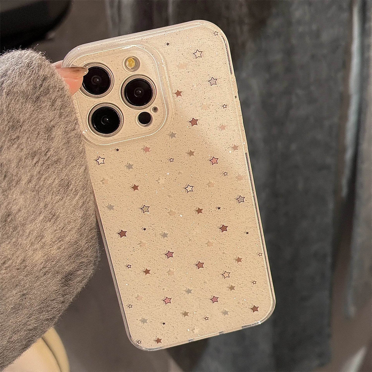 Cute Phone Cases For iPhone 16, 15, 14, 13, 12 Pro Max - Fairy Starry Sky - Glitter Art Back Cover - IC9340 - Touchy Style