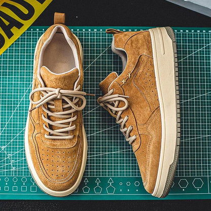 Breathable Mens Vulcanized Sneakers New Trend Casual Leather Shoes Tenis Luxury Trainers Comfy Man Walking Running Jogging Shoes - Touchy Style