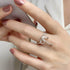 925 Sterling Silver Finger Ring Charm Jewelry - Bowknot Hollow Out Lines - R0030 - Touchy Style