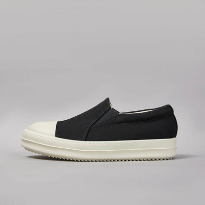 Brand Men Shoe Canvas Slip-On Women Sneaker Low Top Designer Ow-en Street Black Casual Luxury Fashion Thick-sole Flat Shoe - Touchy Style