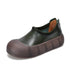 Round Toe Genuine Leather Women&