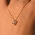 925 Sterling Silver Plating 14K Gold Shell Pearl Zircon Pendant Necklace for Women Simple French Wedding Jewelry Accessorie - Touchy Style
