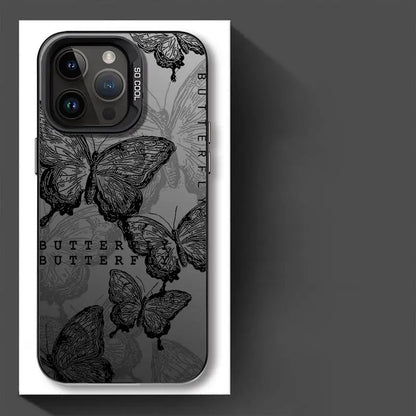 TSP34 Cute Phone Cases for iPhone 15, 14, 13, 12, 11 Pro Max, X, XS Max, XR, 7, or 8 Plus - Butterfly Leather Cover