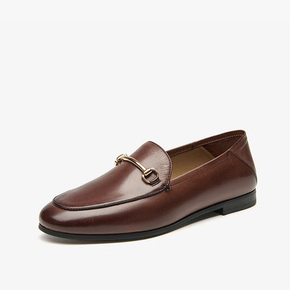 BEAUTODAY Dress Shoes Women Loafers Cow Leather Sheepskin Rubber Formal Business Suit Ladies 2024 Spring Autumn Handmade 27171