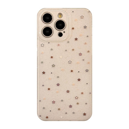 Cute Phone Cases For iPhone 16, 15, 14, 13, 12 Pro Max - Fairy Starry Sky - Glitter Art Back Cover - IC9340 - Touchy Style