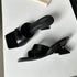 New Design Concise Wedges High Heels Women Slippers Square Toe Party Dress Slides Summer Shoes - Touchy Style