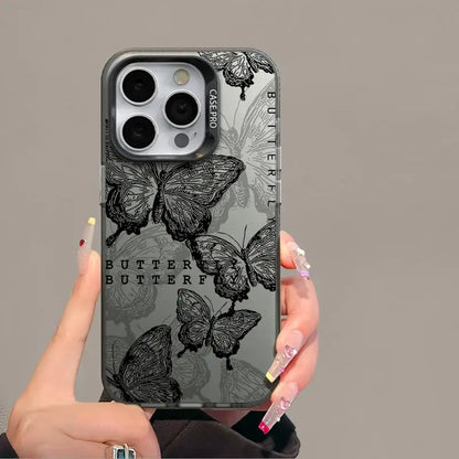 TSP34 Cute Phone Cases for iPhone 15, 14, 13, 12, 11 Pro Max, X, XS Max, XR, 7, or 8 Plus - Butterfly Leather Cover