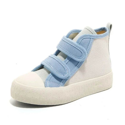 Chicest Patchwork Canvas Shoes for Kids Cute Colorful Street style Children Boy Autumn High Top Shoe Girl Boots Flat-sole E07314 - Touchy Style