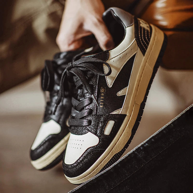 Maden Vintage Color-Block Skate Shoes Men&