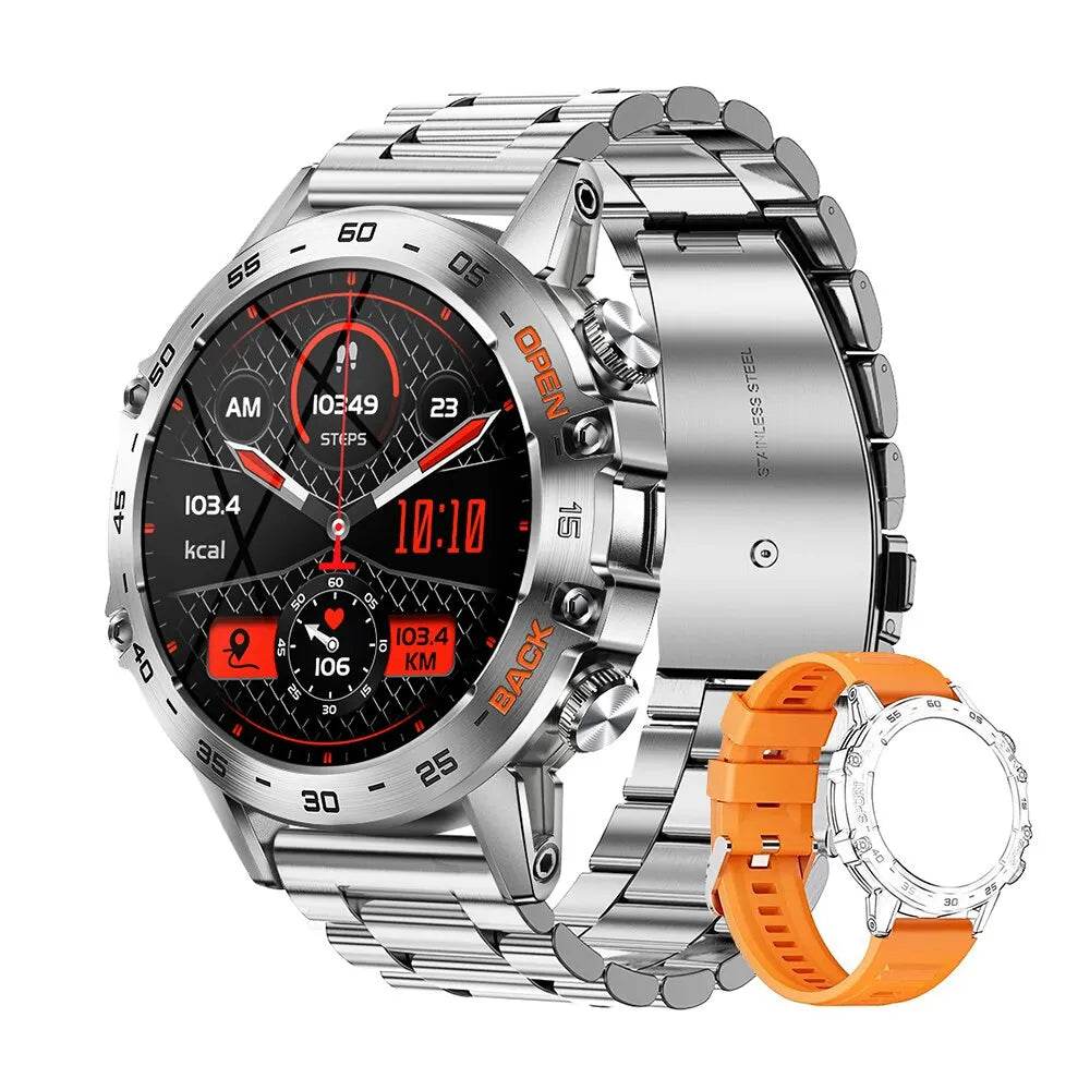MEVADEN Steel 1.39 Bluetooth Call Smart Watch Men Sports Fitness Tracker Watches IP67 Waterproof Smartwatch for Android IOS MD52 - Touchy Style