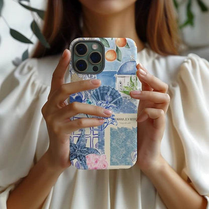 Cute Phone Cases For iPhone 15PRO MAX, 14, 13, 12, 11 PRO, 11 Plus, 15 Plus, 15 pro - Coastal Aesthetic - Acrylic TPU Cover - IC0010 - Touchy Style