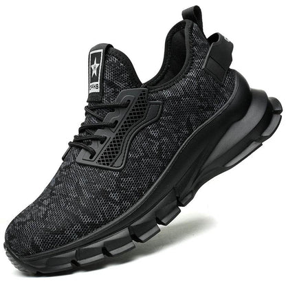 2024 Lightweight Men Safety Shoes Steel Toe Cap work Sneakers Men Protective Shoes Anti-smash Anti-puncture Indestructible Shoes - Touchy Style