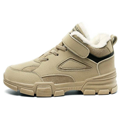 Winter Brand Children Shoes Girl Boy Boots Water Proof Leather Kids Snow Boots Plush Warm Fashion Sneakers Casual Outdoor Shoes - Touchy Style
