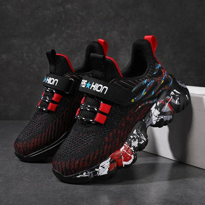 Autumn Children Fashion Sports Shoes High Quality Outdoor Sneakers Boys Girls PU Leisure Trainers Shoes Kids Casual Sneaker - Touchy Style