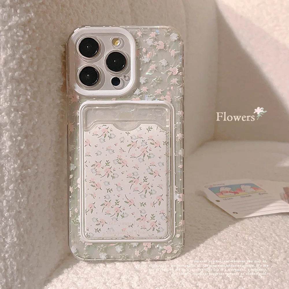 Cute Phone Cases For iPhone 15, 14, 13, 12, 11 Pro Max, Xr, 15 14 Plus - Fairy Flowers Art Cover - IC5480 - Touchy Style
