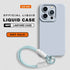 Phone Case For iPhone 16E 16 14 15 Plus 12 13 Mini 11 16 Pro X XR XS Max SE Liquid Silicone Charm Strap Lanyard Protector Cover - Touchy Style