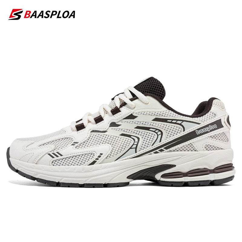 Baasploa Men Sport Shoes Classic Retro Running Shoes Male Mesh Breathable Walking Casual Sneakers Anti-Slip Wear-Resistant - Touchy Style