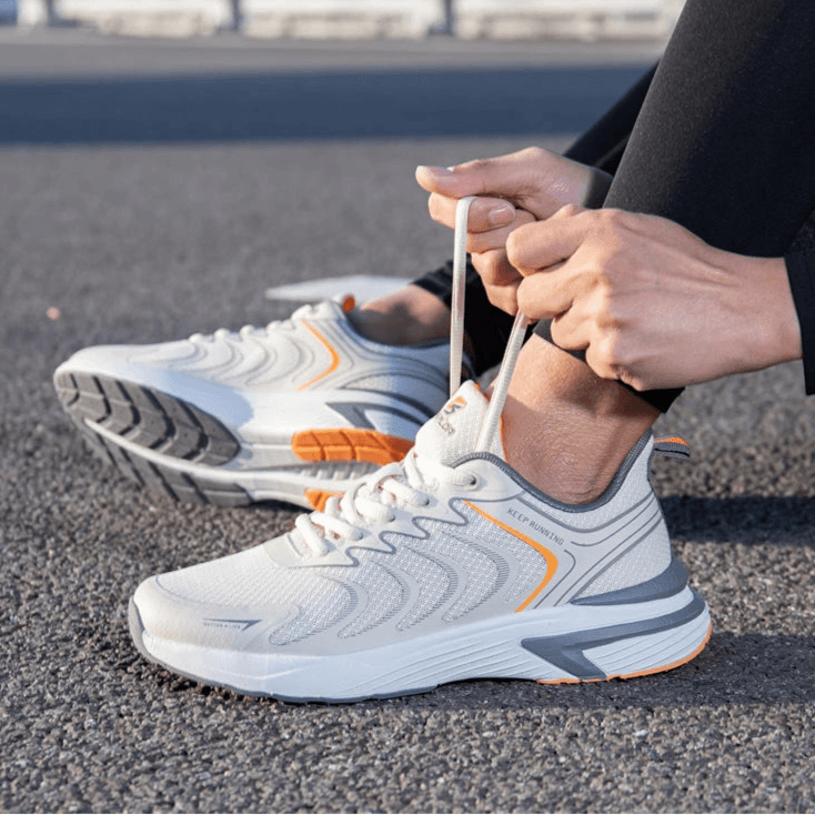 Baasploa Men Running Shoes Lightweight Sport Shoes Mesh Breathable Men Casual Walking Sneakers Non-Slip Outdoor Male Lace-Up - Touchy Style