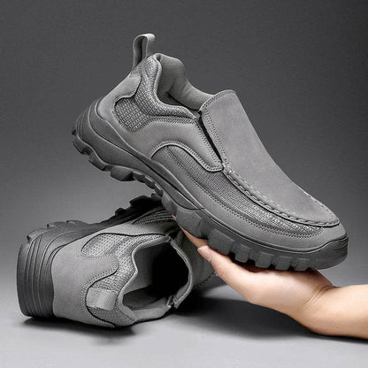 Outdoor Men Sneakers Hanmade Leather Casual Shoes Men Slip On Men Loafers Breathable Lightweight Flats Shoe Hot Sale Platform - Touchy Style