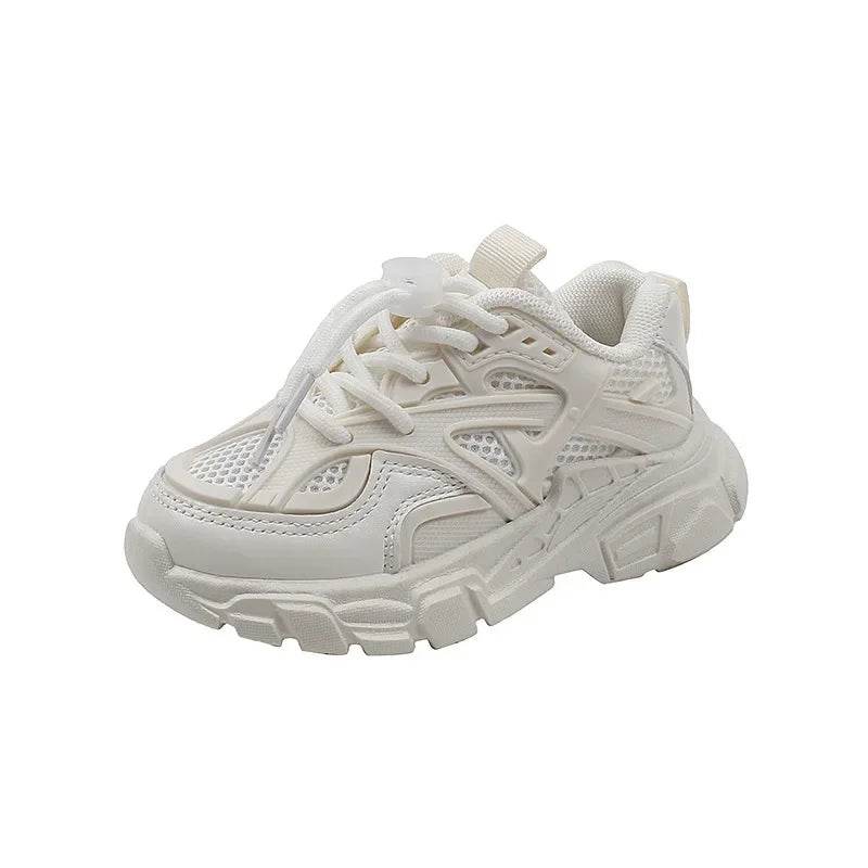 White Chunky Sneakers Children Platform Sport Shoes Girls 2024 Height Increase Shoes Boys Black Khaki Wedge Heels Sneaker F06174 - Touchy Style