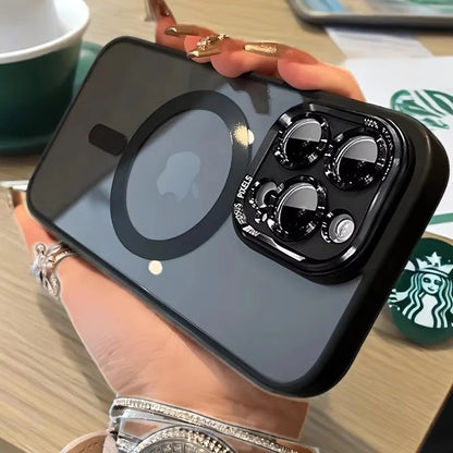 حافظات هواتف لطيفة لهاتف iPhone 16 و15 و14 و13 و12 Pro Max - غطاء شفاف مقاوم للصدمات - TSP416