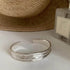 Bracelet Charm Jewelry - Silver Color Geometry Matte Finish - B3510 - Touchy Style
