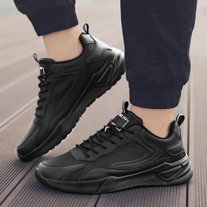 Men Shoes New Leather Casual Shoes for Men Winter Autumn Sneakers Men Waterproof Lightweight Tenis - Touchy Style