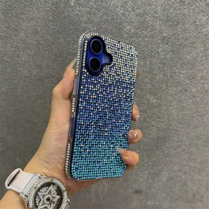 Luxury Bling Case Full Shinny Diamond Bumper Frame Cover For iPhone 15 16 ProMax 14 Plus 13 12 11 Pro Max Wristband Lanyard Case - Touchy Style