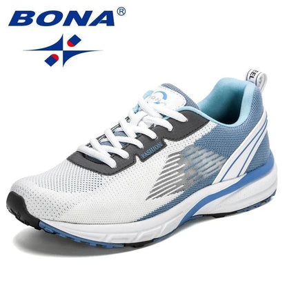 BONA New Popular Style Men Running Mesh Weaving Upper Sport Shoes ventilate Jogging Walking Sneakers Lace Up Free Shipping - Touchy Style
