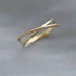 925 Sterling Silver Plated 14K Gold Simple Line Ring for Women Korean Fashion Temperament Everyday Jewelry Accessories - Touchy Style