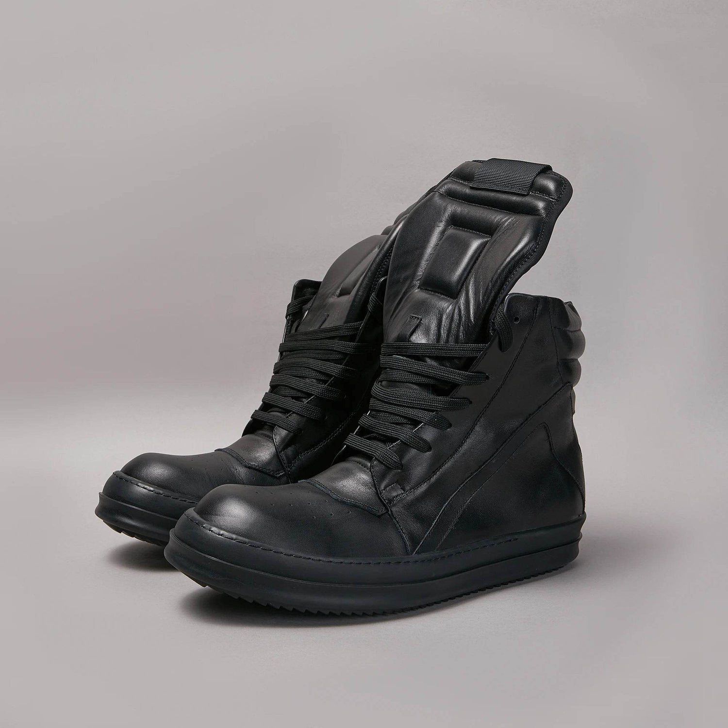 Dekherw Designer Men Shoe Leather Women Sneaker Casual Black Zip Ankle Boot Geobasket High Top Quality Flat Luxury Rome Trainer - Touchy Style