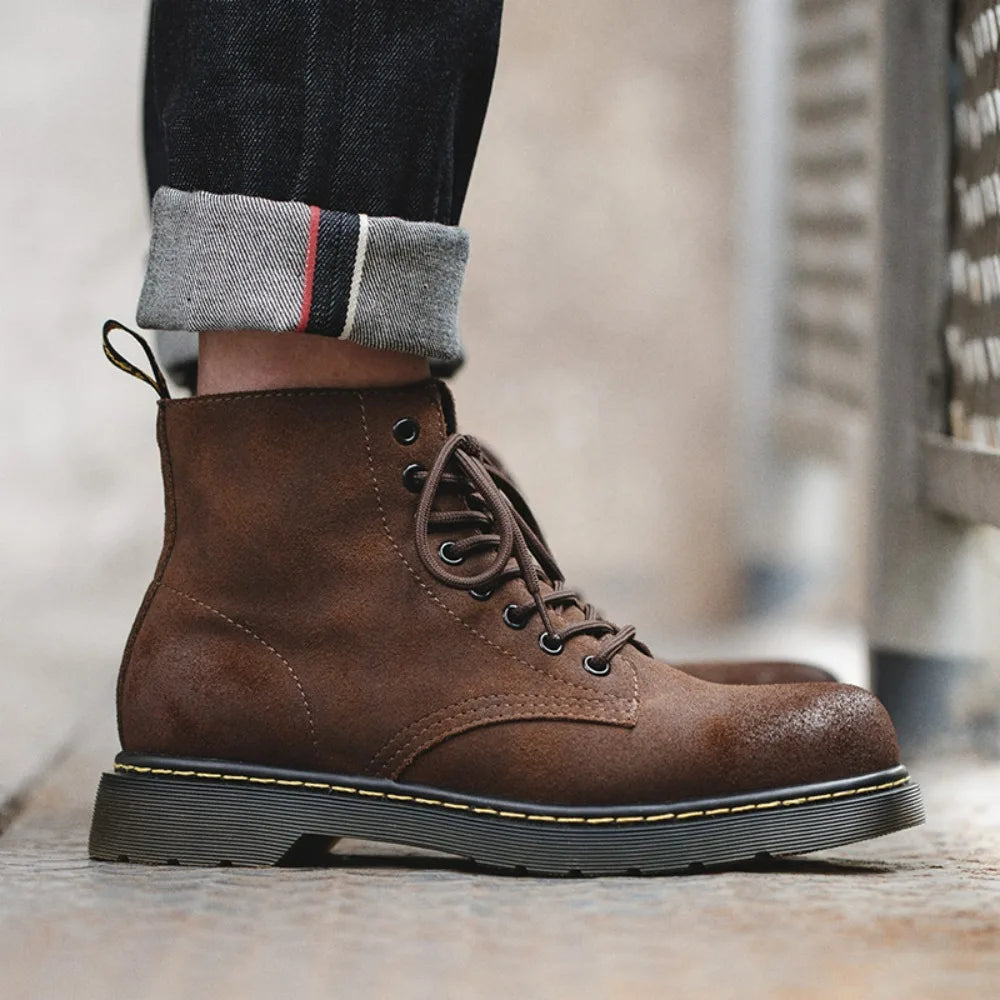 Maden Men Boots Comforta Lace-up High Quality Leather Men&