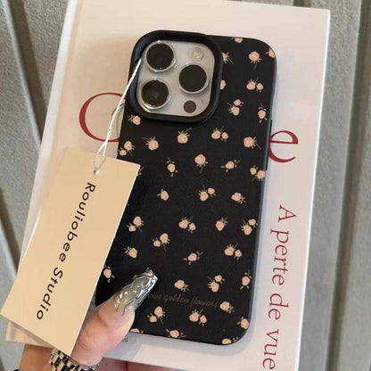 Cute Phone Cases For iPhone 16 Pro Max 15 14 13 12 11 - Flowers Lichee Pattern - Silicone Cover - Touchy Style