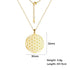 Necklaces Charm Jewelry - Stainless Steel Chain - Flower of Life - CJ0141 - Touchy Style