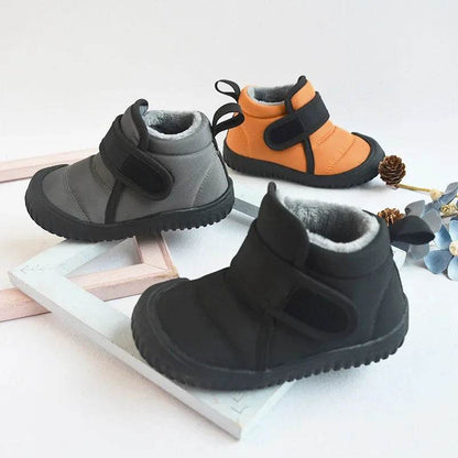 2024 Winter Kids Snow Boots Infant Baby Girl Shoes Cotton Plush Warm Toddler Sneakers Fashion Boys Short Boots Non-Slip E09292 - Touchy Style
