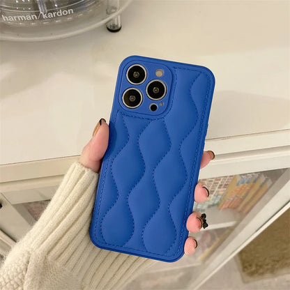 Cute Phone Cases for iPhone 11, 12, 13, 14, and 15 Pro Max models - Luxury Wavy Pattern - TSP193