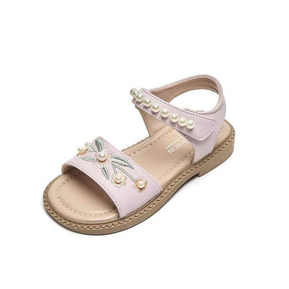 Girls Embroidery Princess Sandals 2024 Summer New Casual Versatile Retro Flowers Soft Chinese Traditions Hanfu Sandals H05063 - Touchy Style