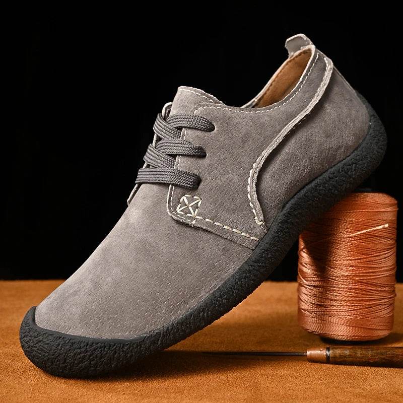 Breathable Outdoor Shoes Men Sneakers Spring Casual Men Shoes Suede Leather Shoe Anti-skid Walking Shoe Hot Sale Footwear - Touchy Style